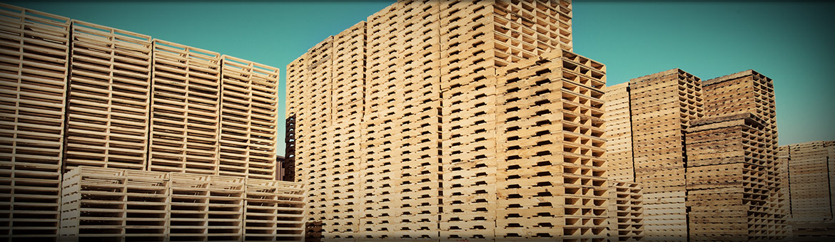 Stacked pallets